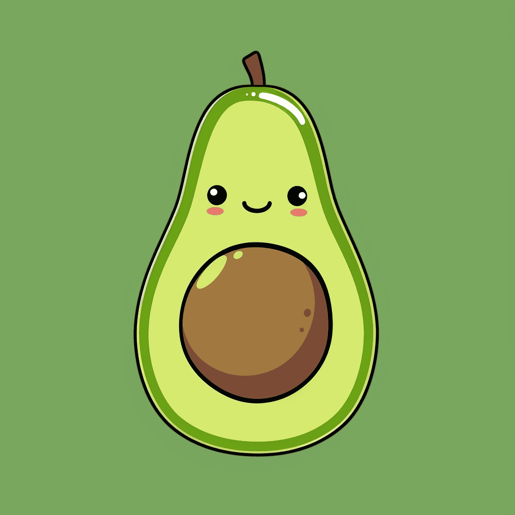 Silly Smiling Avocado